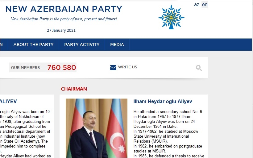 Tổng thống Azerbaijan chúc mừng Đại hội XIII Đảng Cộng sản Việt Nam